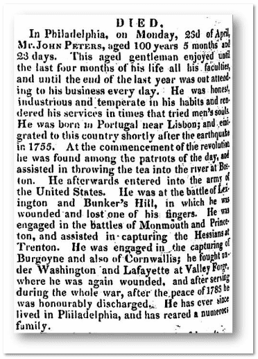 alexandria-gazette-newspaper-0501-1832-john-peters-obituary-1 John Peters Obituary - Alexandria Gazette Newspaper