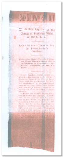 vicha-newspaper-clipping old, faded newspaper clipping about J. K. Vicha, the author's ancestor