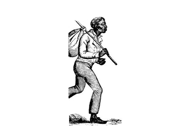 Illustration: runaway slave. Credit: Eco.Soul.Intellectual.