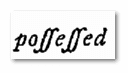 illustration-0116-2013-possessed the word "possessed" as spelled in an 18th century newspaper