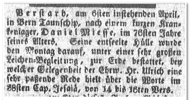 reading-adler-newspaper-0414-1818-daniel-miesse-obituary Daniel Miesse obituary, Reading Adler newspaper article 14 April 1818