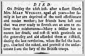 minerva-newspaper-0529-1797-mary-wyckoff-obituary Mary Wyckoff obituary, Minerva newspaper 29 May 1797