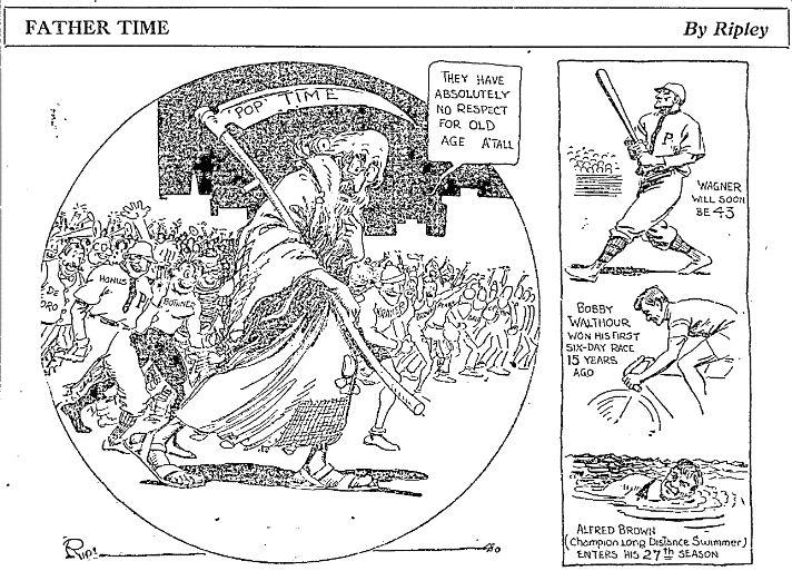 idaho-statesman-newspaper-1231-1916-father-time-cartoon Ripley cartoon about Father Time, Idaho Statesman newspaper 31 December 1916