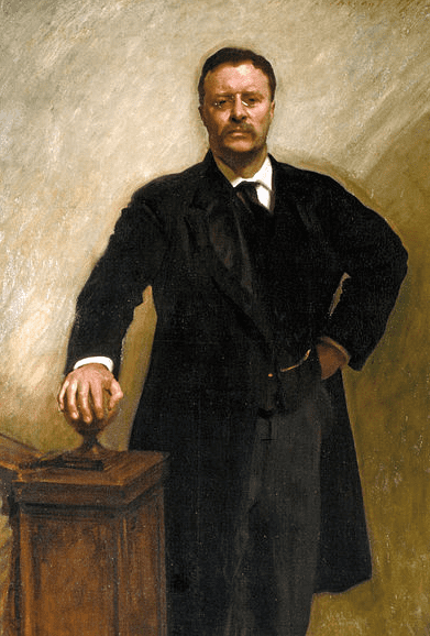 illustration-0106-2015-teddy-roosevelt-president-portrait Painting: President Theodore Roosevelt; official White House portrait by John Singer Sargent, 1903
