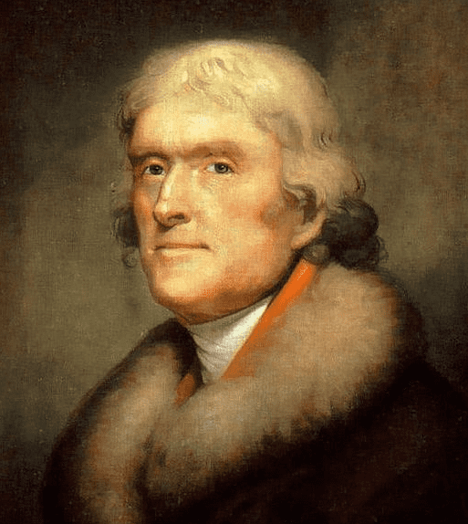 illustration-0130-2015-thomas-jefferson portrait of Thomas Jefferson, 3rd president of the United States, by Rembrandt Peale