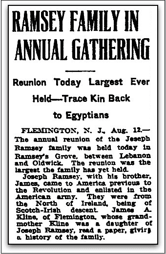 trenton-evening-times-newspaper-0813-1922-ramsey-reunion Ramsey Family in Annual Gathering, Trenton Evening Times newspaper article 13 August 1922