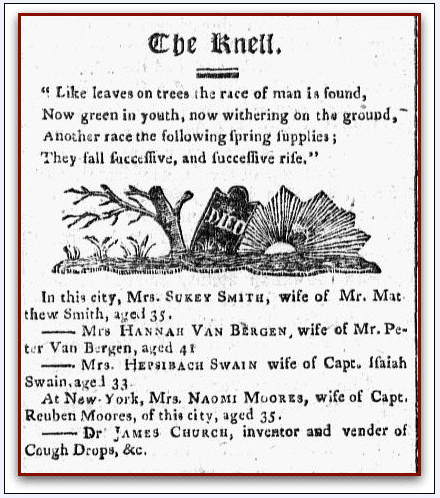 balance-and-columbian-repository-newspaper-1015-1801-obituaries obituaries, The Balance and Columbian Repository newspaper article 15 October 1801