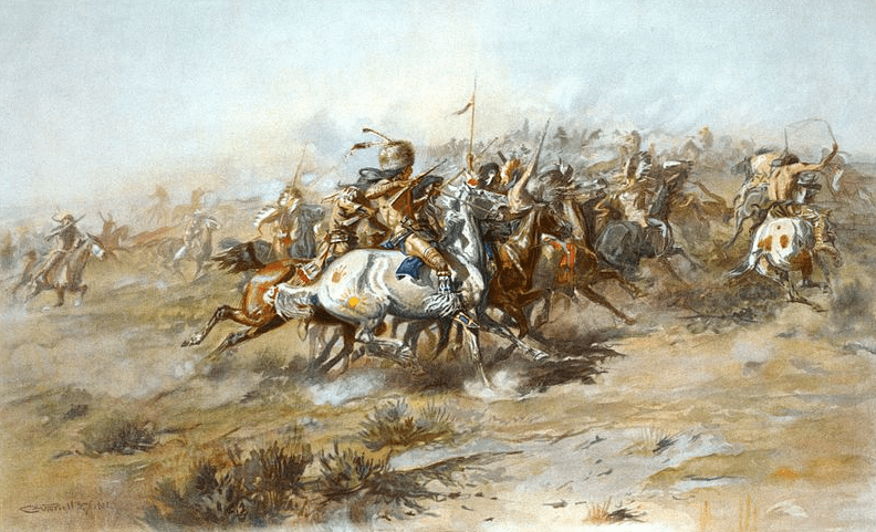 Painting: “The Custer Fight” by Charles Marion Russell