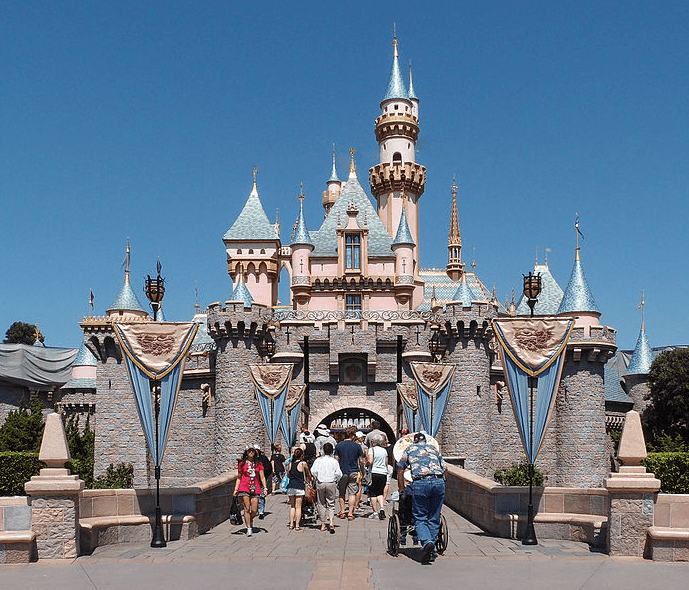 photo of the Sleeping Beauty Castle at Disneyland, Anaheim, California