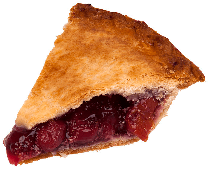 photo of a slice of cherry pie