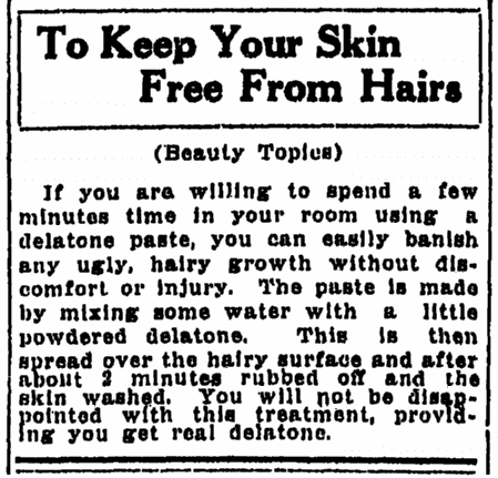 article about delatone, Flint Journal newspaper article 21 October 1915