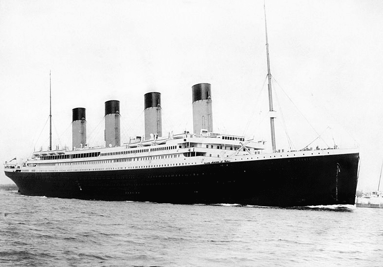 Photo: the Titanic departing Southampton, England, on 10 April 1912