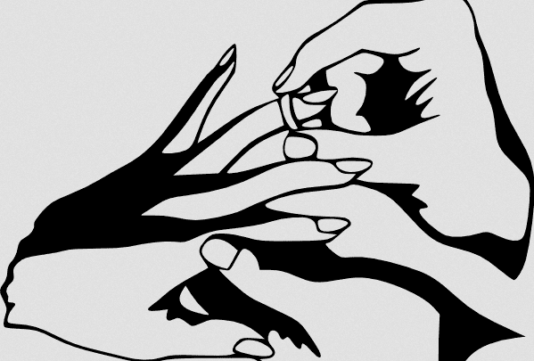 illustration of a wedding ring