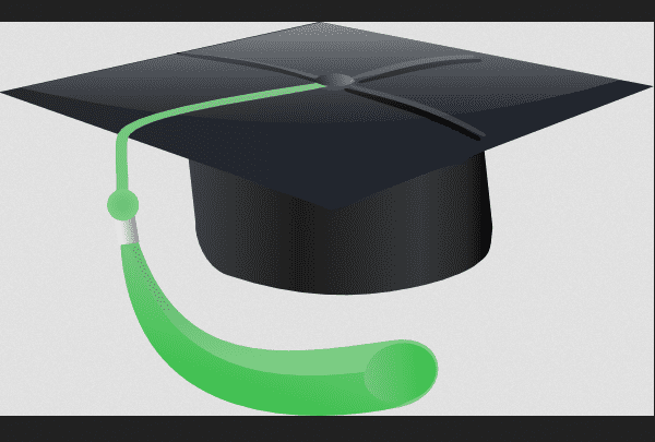 Illustration: a student's graduation cap