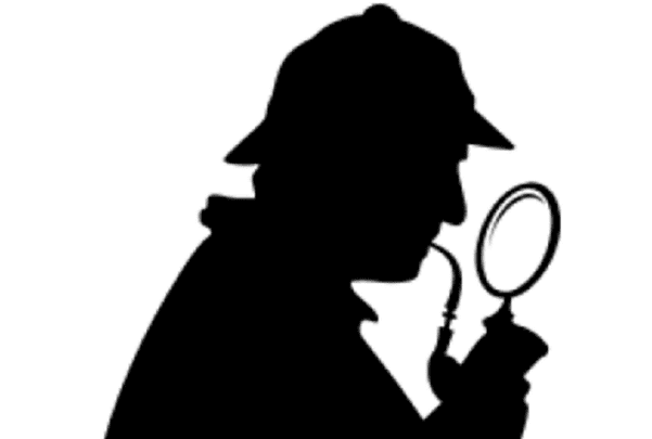 Illustration: a close-up of Sherlock Holmes