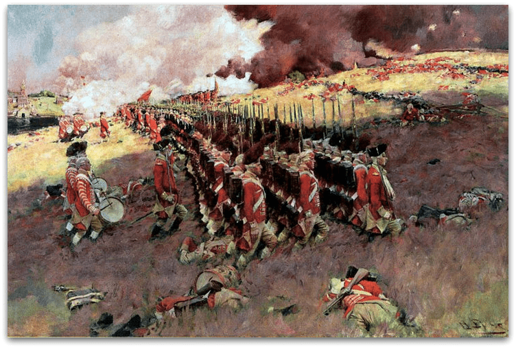 Painting: “Battle of Bunker Hill,” by Howard Pyle, c. 1897