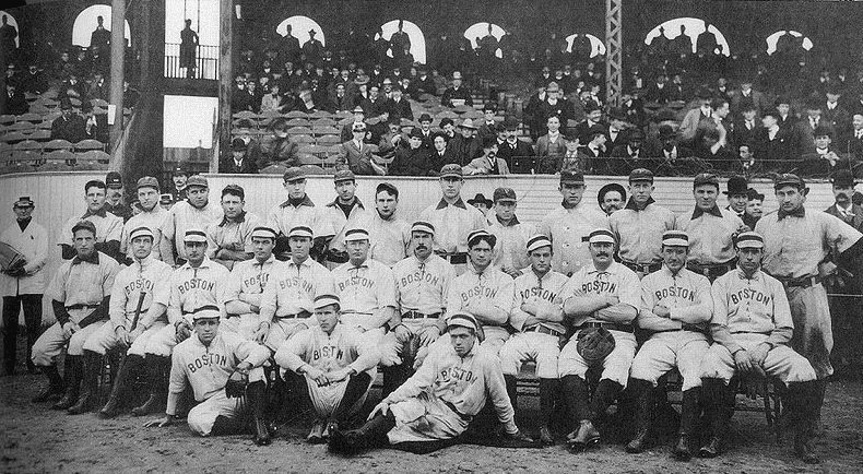 Photo: Boston Americans and Pittsburgh Pirates, Huntington Avenue Grounds, Boston, 1903 World Series, 13 October 1903