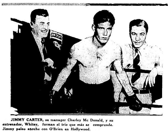 An article about Jimmy Carter, Heraldo de Mexico newspaper article 28 July 1928