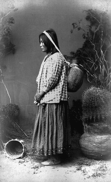 Photo: San Carlos Apache woman, c. 1883-1888
