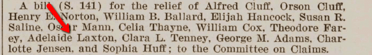 Senate Bill 141 from 1913, Serial Set Vol. No.6508