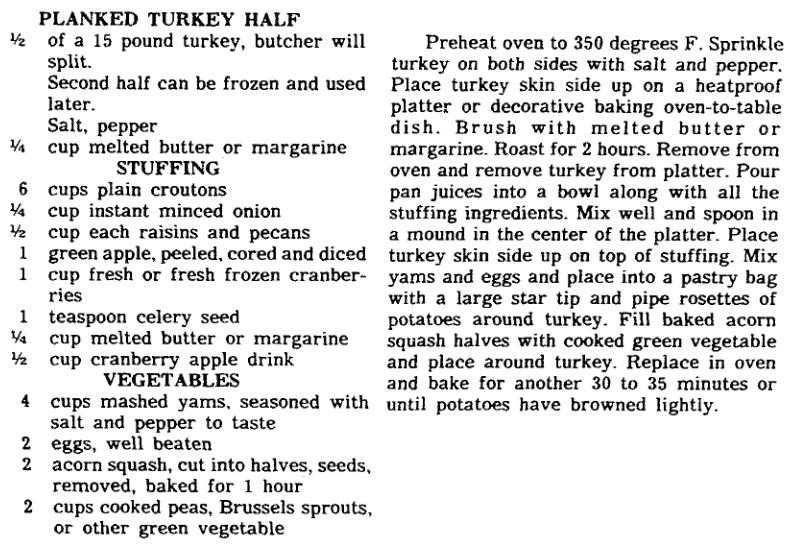 A recipe for Turkey, State newspaper article 18 November 1981