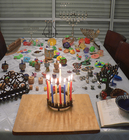 Photo: Hanukkah table