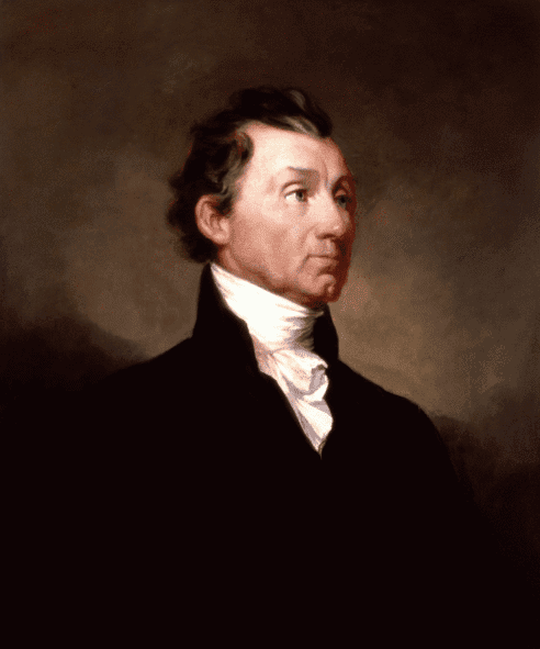 Illustration: White House portrait of President James Monroe, by Samuel Morse, 1819