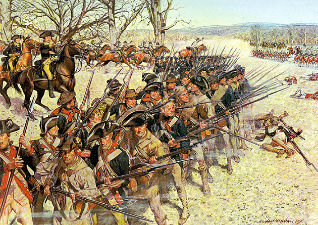 Illustration: Battle of Guilford Court House (15 March 1781), by H. Charles McBarron