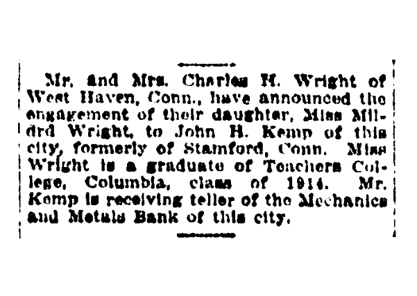 Source: GenealogyBank, Sun and New York Press (New York, New York), 17 February 1918, page 35