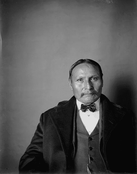 Photo: Lone Wolf the younger; aka, Lone Wolf the Second, originally named Mamamy-day-te, Mamay-dat-ta or Mamadayte (c. 1843-1923)