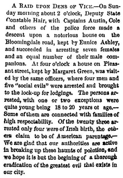 An article about Constable Charles Hair and the state police, National Aegis newspaper article 25 May 1867