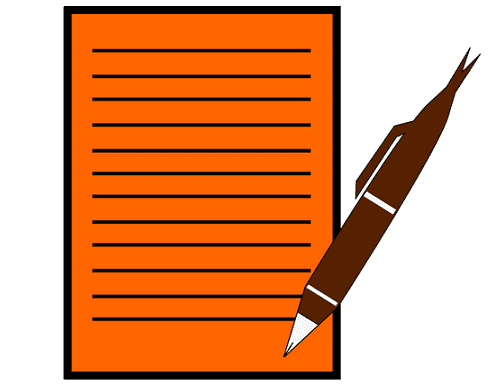 Illustration: writing a list