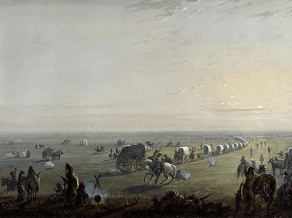 Illustration: “Breaking Up Camp at Sunrise,” by Alfred Jacob Miller, c. 1859. Credit: Walters Art Museum; Wikimedia Commons.