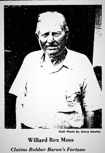 A photo of W. R. Moss, Greensboro Daily News newspaper article 4 September 1978