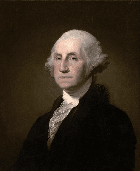 Illustration: portrait of George Washington by Gilbert Stuart, 1796