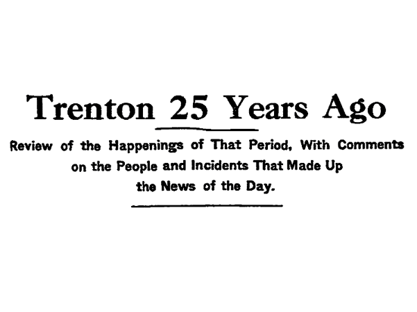 A "25 Years Ago" newspaper column
