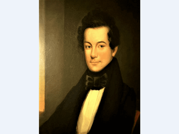Illustration: portrait of Ben: Perley Poore in private collection, courtesy of Rick Cardinal, N.H.