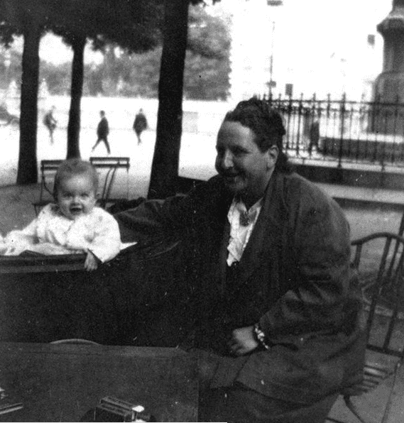 Photo: Gertrude Stein with Ernest Hemingway’s son, Jack, in Paris, 1924