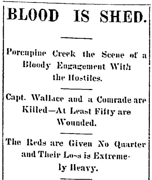 An article about the Wounded Knee Massacre, Aberdeen Daily News newspaper article 30 December 1890