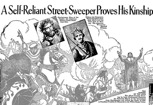 Illustration: headline about Thomas Delano from a Virginian-Pilot newspaper article