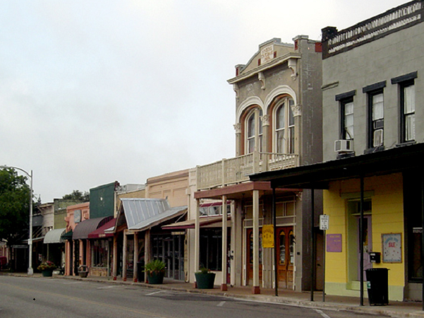 Photo: Main Street, Bastrop, Texas. Credit: Larry D. Moore CC BY-SA 3.0; Wikimedia Commons.