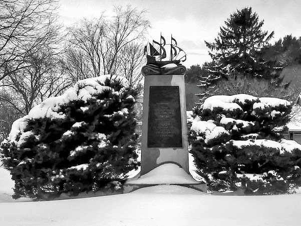 Photo: the Founders' Monument in Newbury, Massachusetts. Credit: Wayne Chase.