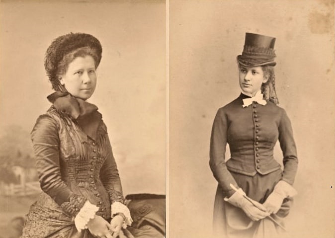 Photo: Mary Katherine “Kate” Horsford (left) and Cornelia Conway Felton Horsford