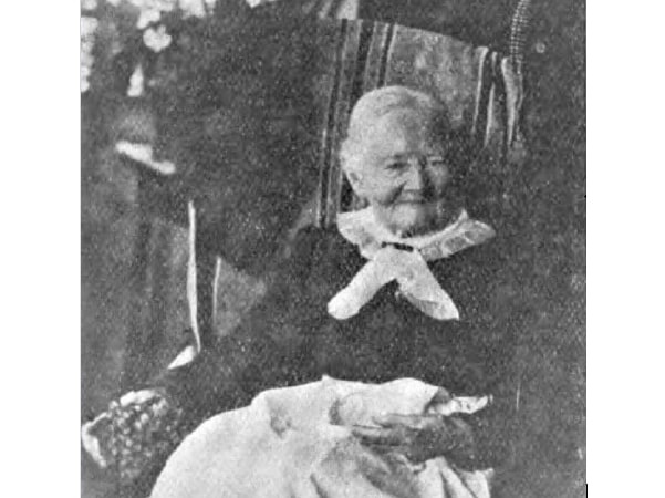 Photo: a close-up of Susannah Belcher Crossley (1802-1903), from “American Monthly Magazine,” Volume 17, 1900. Credit: National Society Daughters of the American Revolution.