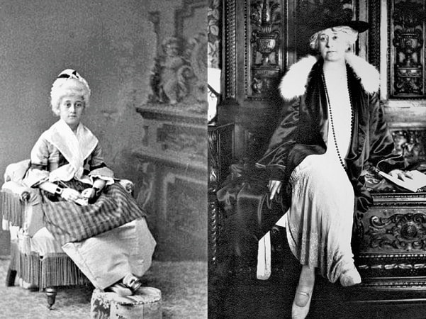 Photo: two images of Clara Endicott Sears. Courtesy of the Fruitland Museum Archives, 102 Prospect Hill Road, Harvard, Massachusetts.