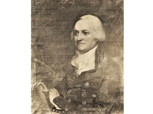 Illustration: portrait of William Tudor, son of Deacon John Tudor. From "Portraits from Deacon Tudor's Diary" by Mrs. Henry D. Tudor, 1921, Harvard University, Cambridge, Massachusetts, p. 9.