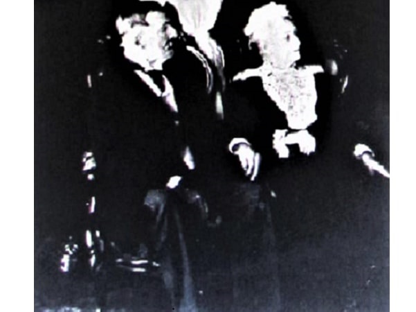 Photo: Helena Caperton’s grandparents, John Henry and Melinda Meredith (Fox) Montague, in celebration of their 60th wedding anniversary in May 1908. Courtesy of George Seitz.
