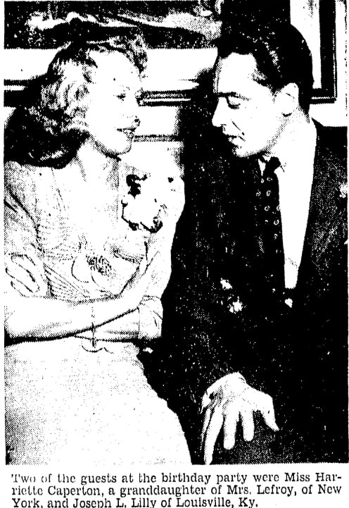 A photo of two guests at Sallie Lefroy's 90th birthday celebration, Richmond Times-Dispatch newspaper article 16 May 1940
