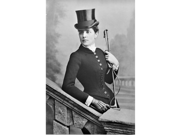 Photo: Jennie Jerome, "Lady Randolph Churchill," in her riding habit, by Elliott & Fry. Courtesy of the National Portrait Gallery, London.