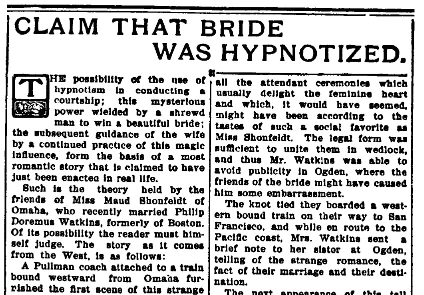 An article about Philip Watkins, Challis Messenger newspaper 23 December 1902